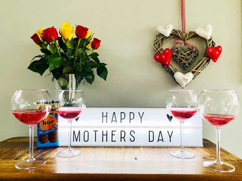 Mothers Day gin glasses offer