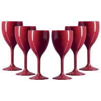 Sale Red Wine Glasses made of Polycarbonate set of 6