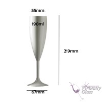 Elite Premium 6.6oz Polycarbonate Red, White & Blue Champagne Glasses